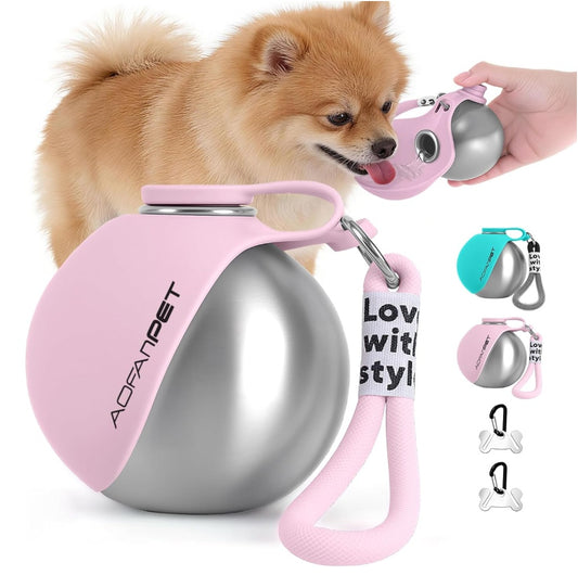 2-in-1 Portable Dog Water Bottle