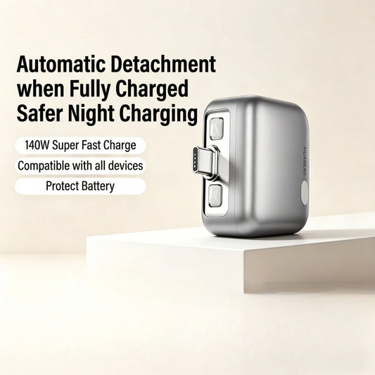 140W Fast Charger Auto Cuts Power Ejects Phone When Fully Charged