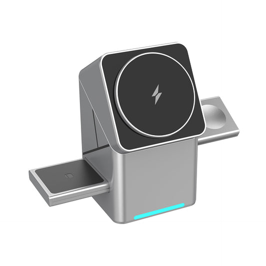 New 3-in-1 Wireless Charger Auto-Rotating Dock