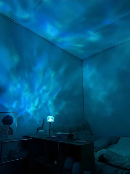 LED High Footed Water Ripple Atmosphere Desk Lamp