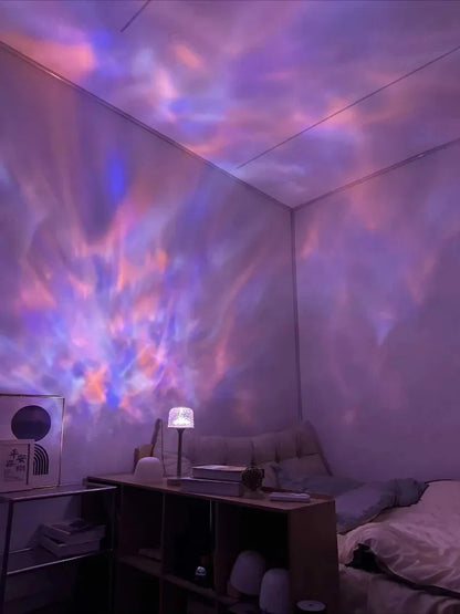 LED High Footed Water Ripple Atmosphere Desk Lamp
