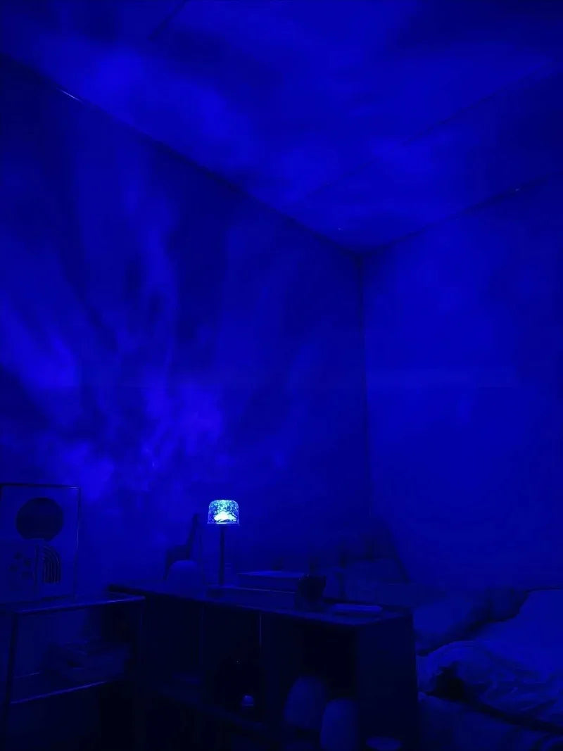 LED High Footed Water Ripple Atmosphere Desk Lamp