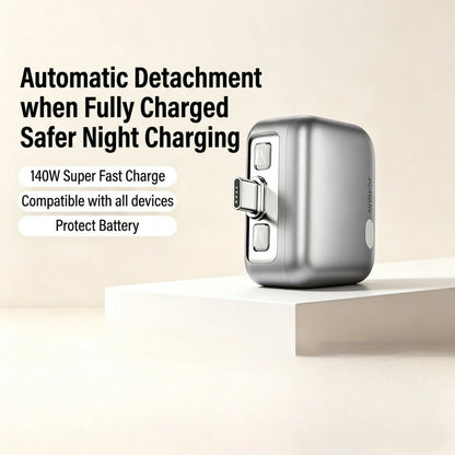 140W Fast Charger Auto Cuts Power Ejects Phone When Fully Charged