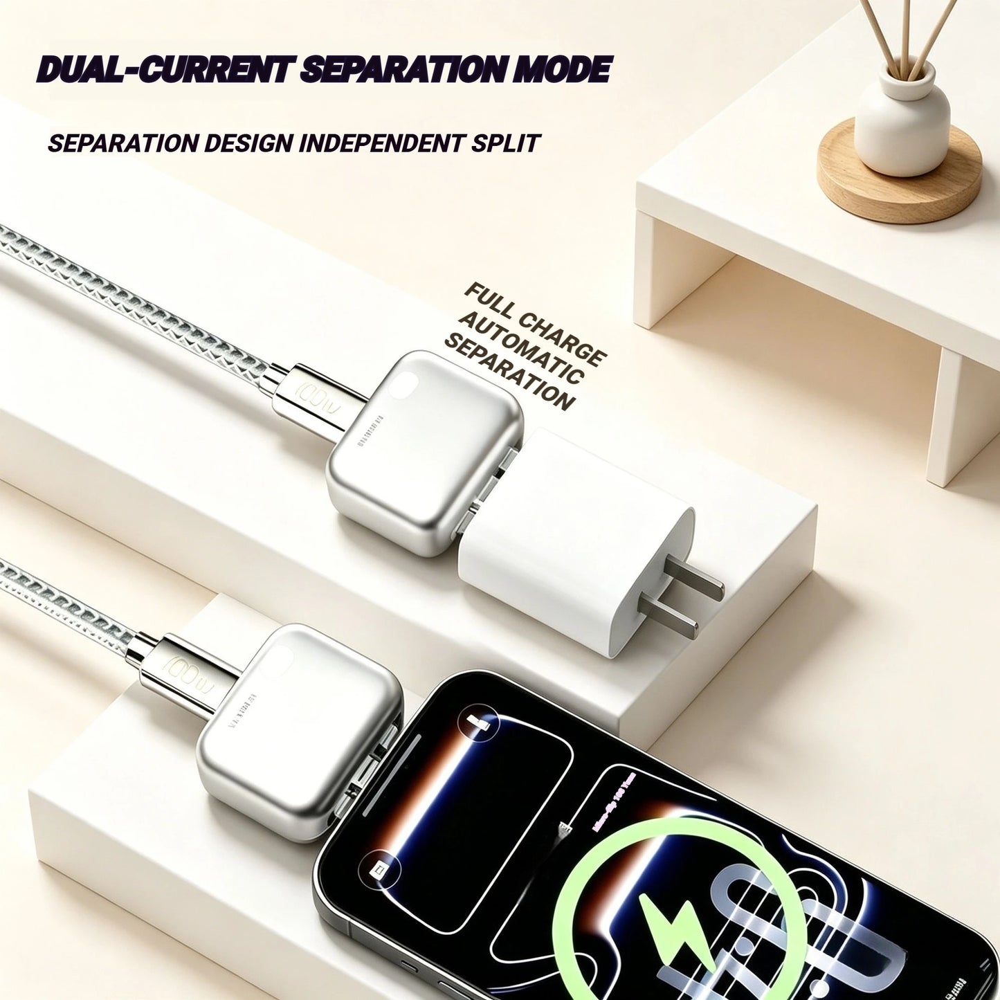 140W Fast Charger Auto Cuts Power Ejects Phone When Fully Charged